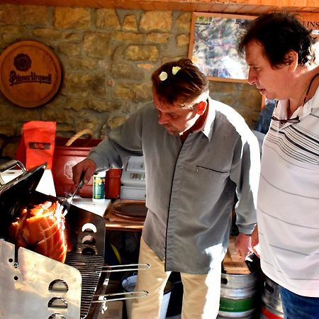 Restaurace A Penzion U Lva كارلستين المظهر الخارجي الصورة